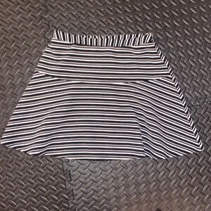 Love, Fire Small Stripped Black and White skirt